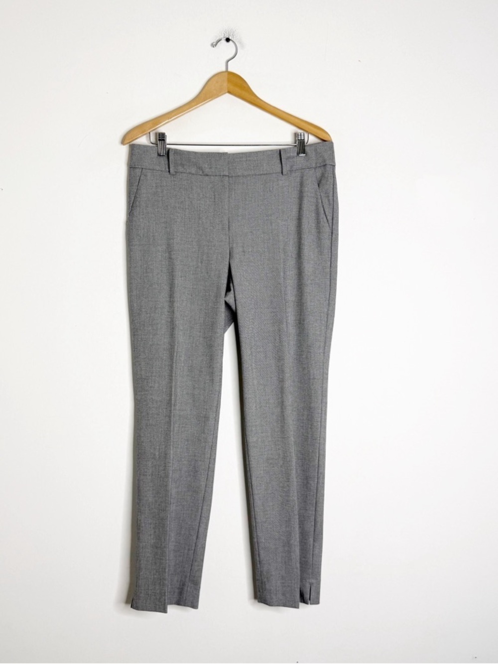 Talbots Hampshire Ankle Pants Size 10 Gray Stretch Career Work